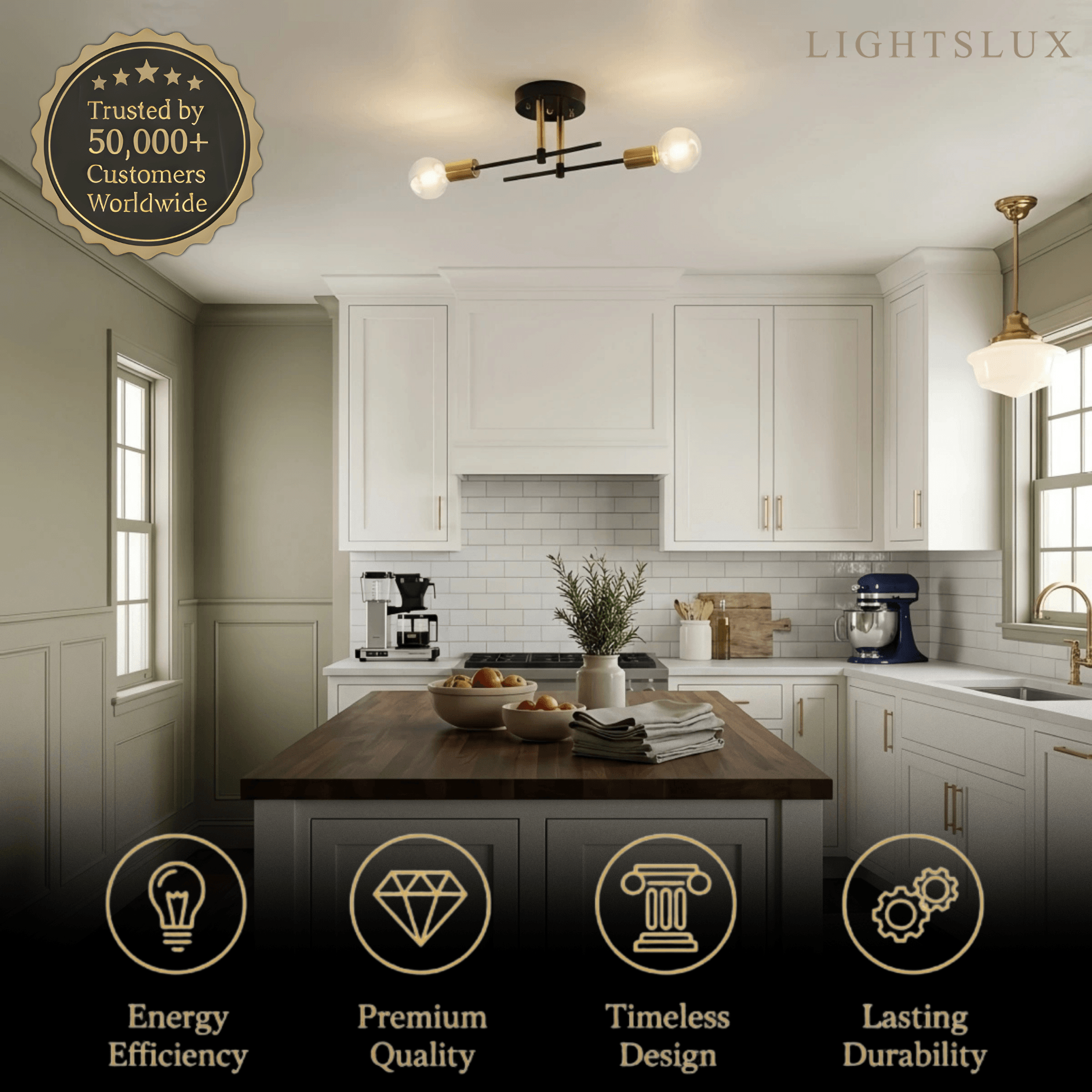 Modern Globe Ceiling Light