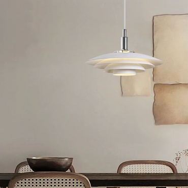  Modern Metal White Pendant Light for Dining Room