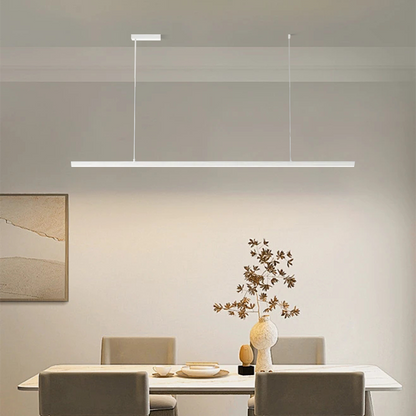 Modern White LED Pendant Light Linear for Dining Room 