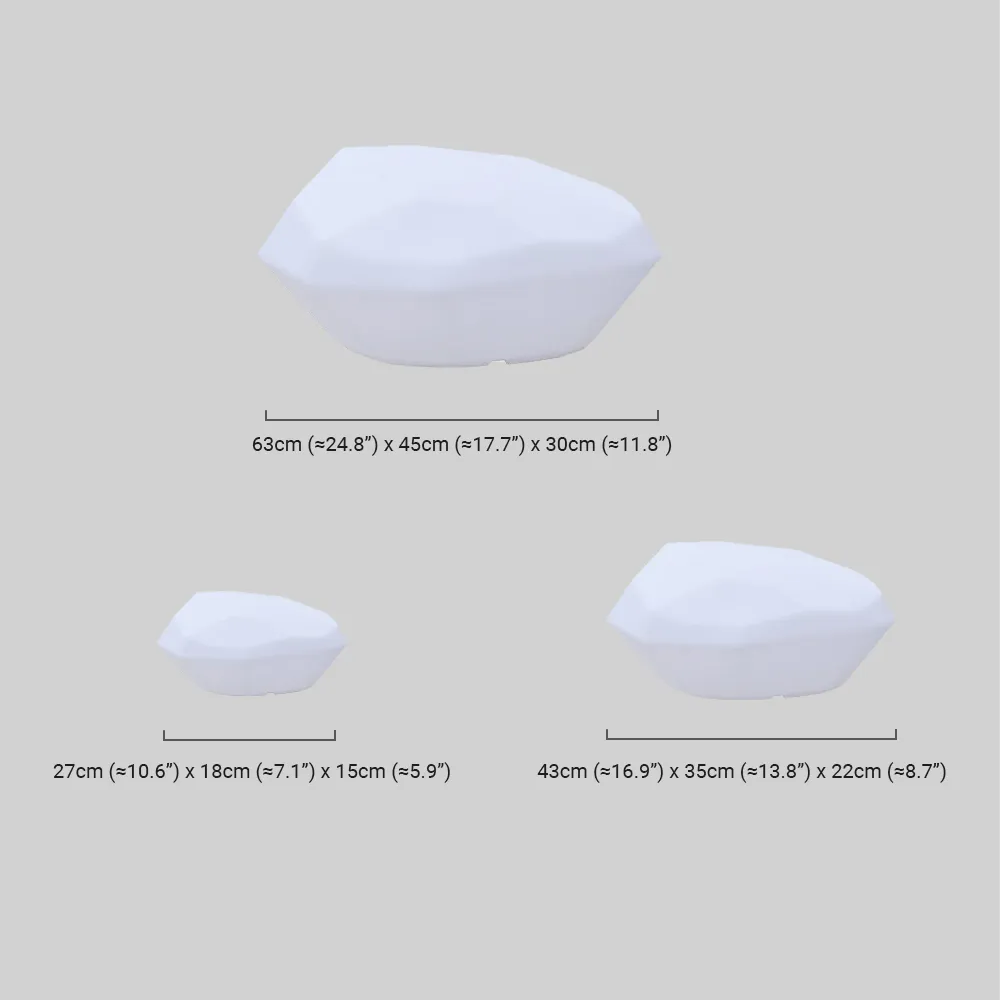 Art Deco RGB Ground Light Dimensions