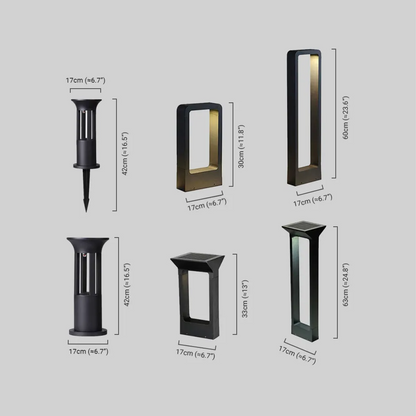 Industrial Pathway Lights Acrylic Irregular Design