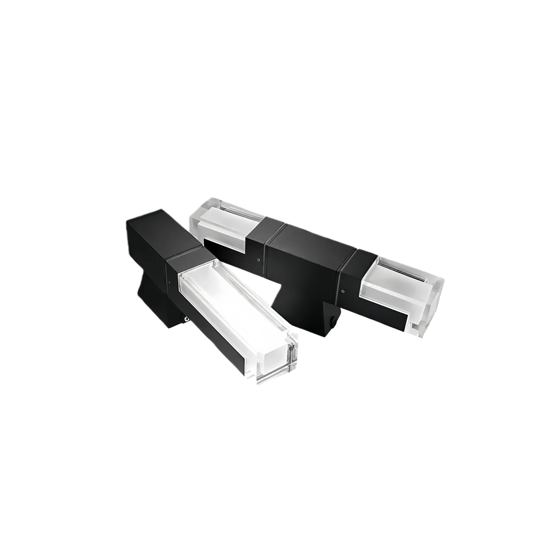 Modern Black Rectangle Outdoor Wall Light 