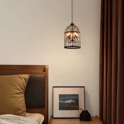 Vintage Industrial Pendant Light Rust