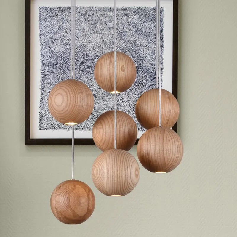 Minimalist Wood Pendant Light 1