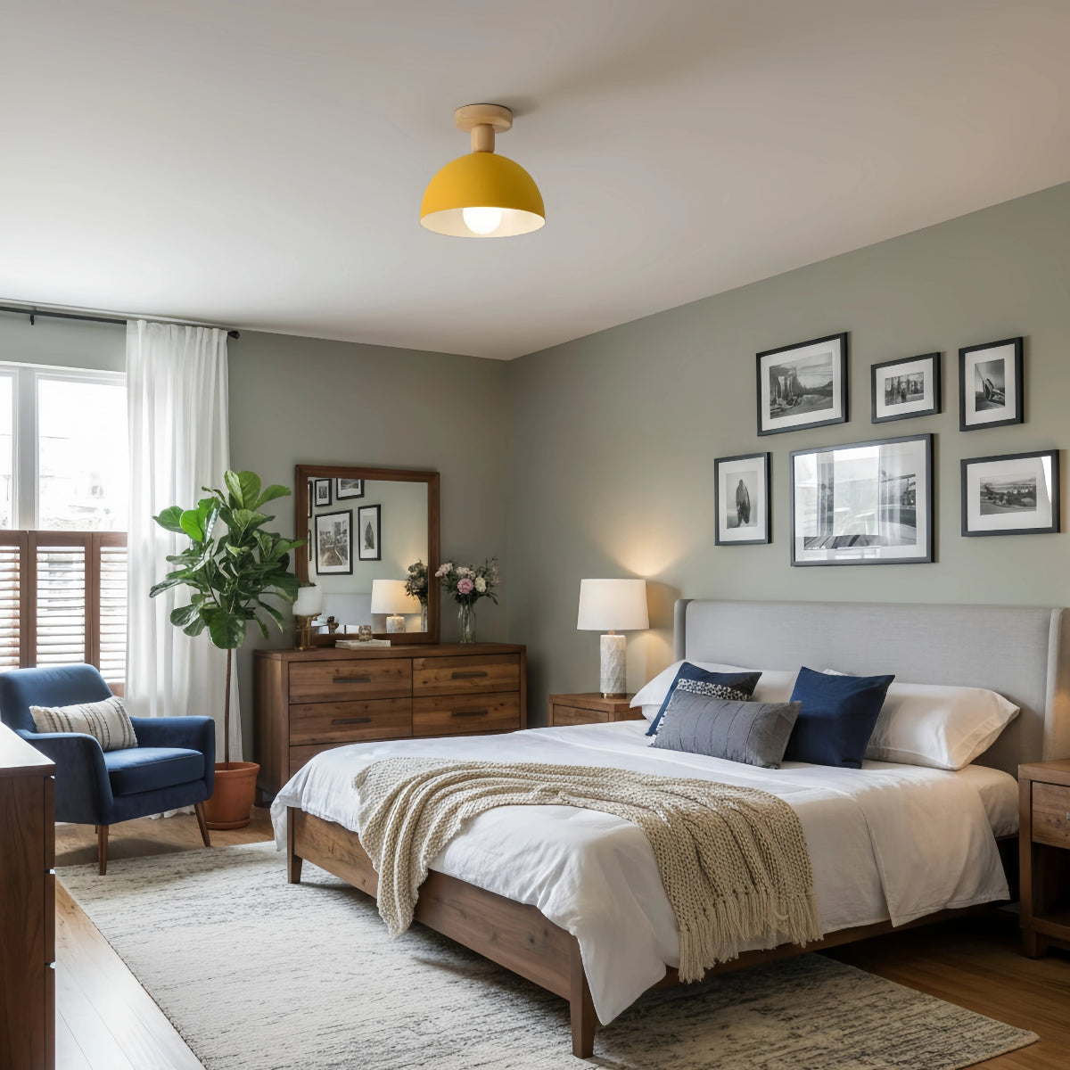 Modern Dome/Bowl Ceiling Light