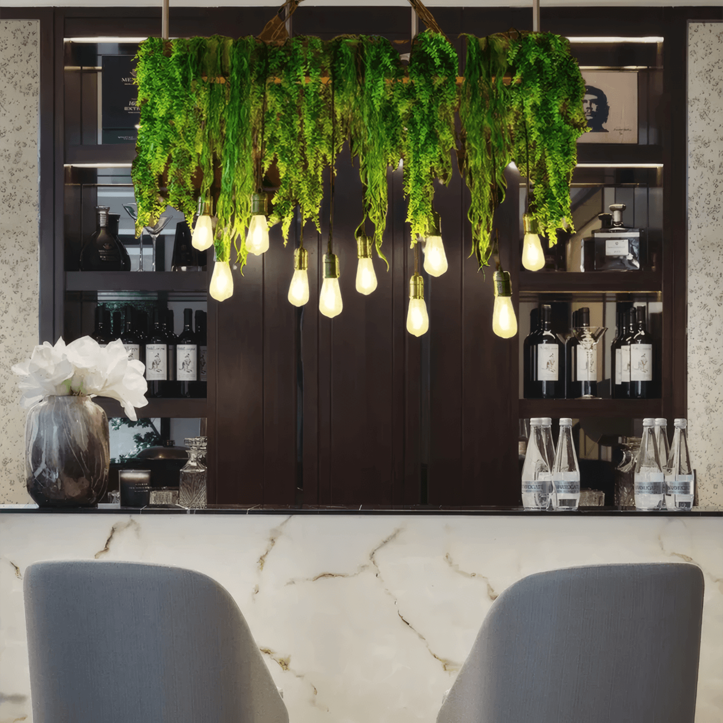 Decorative Green Pendant Light Bar Counter