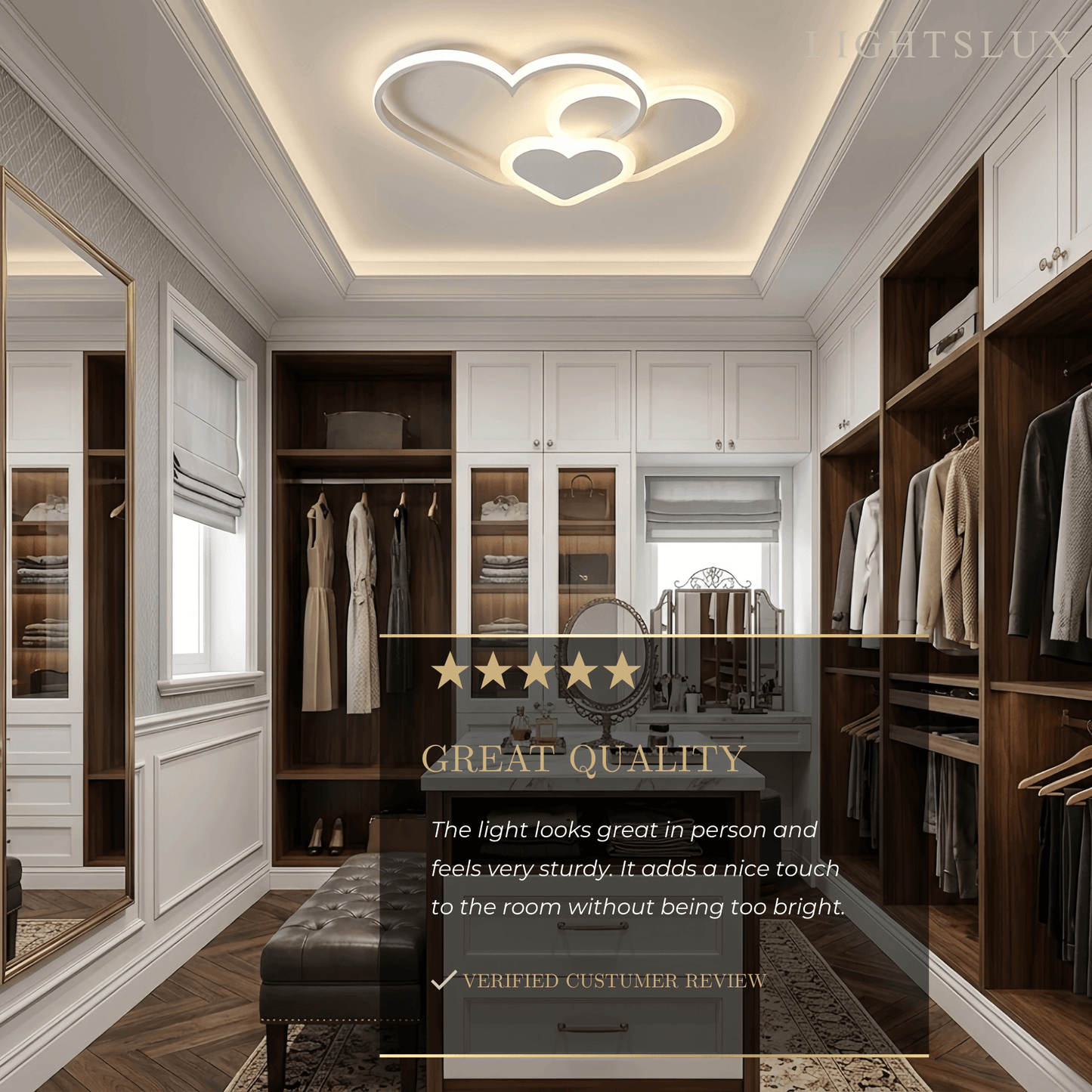 Vivara Modern LED Dimmable Star Ceiling Light – Designer White/Pink Kids Room