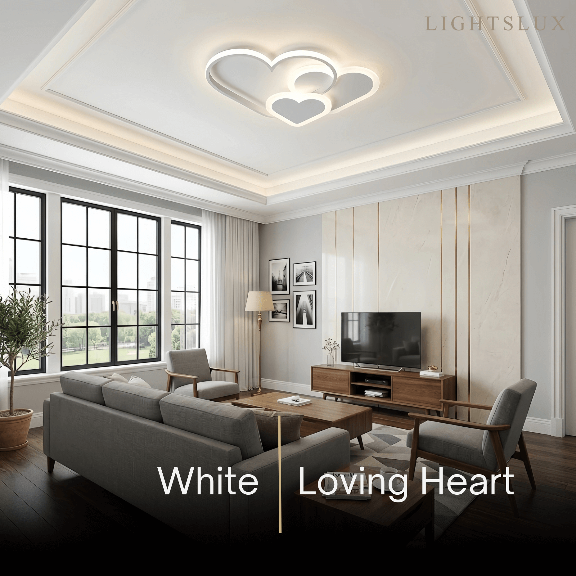 Vivara Modern LED Dimmable Star Ceiling Light – Designer White/Pink Kids Room