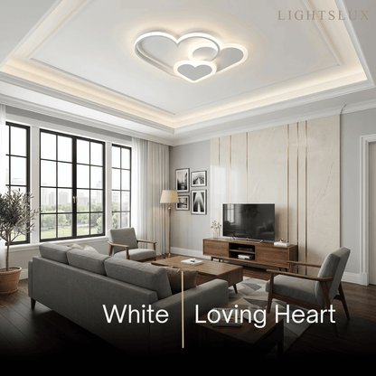 Vivara Modern LED Dimmable Star Ceiling Light – Designer White/Pink Kids Room