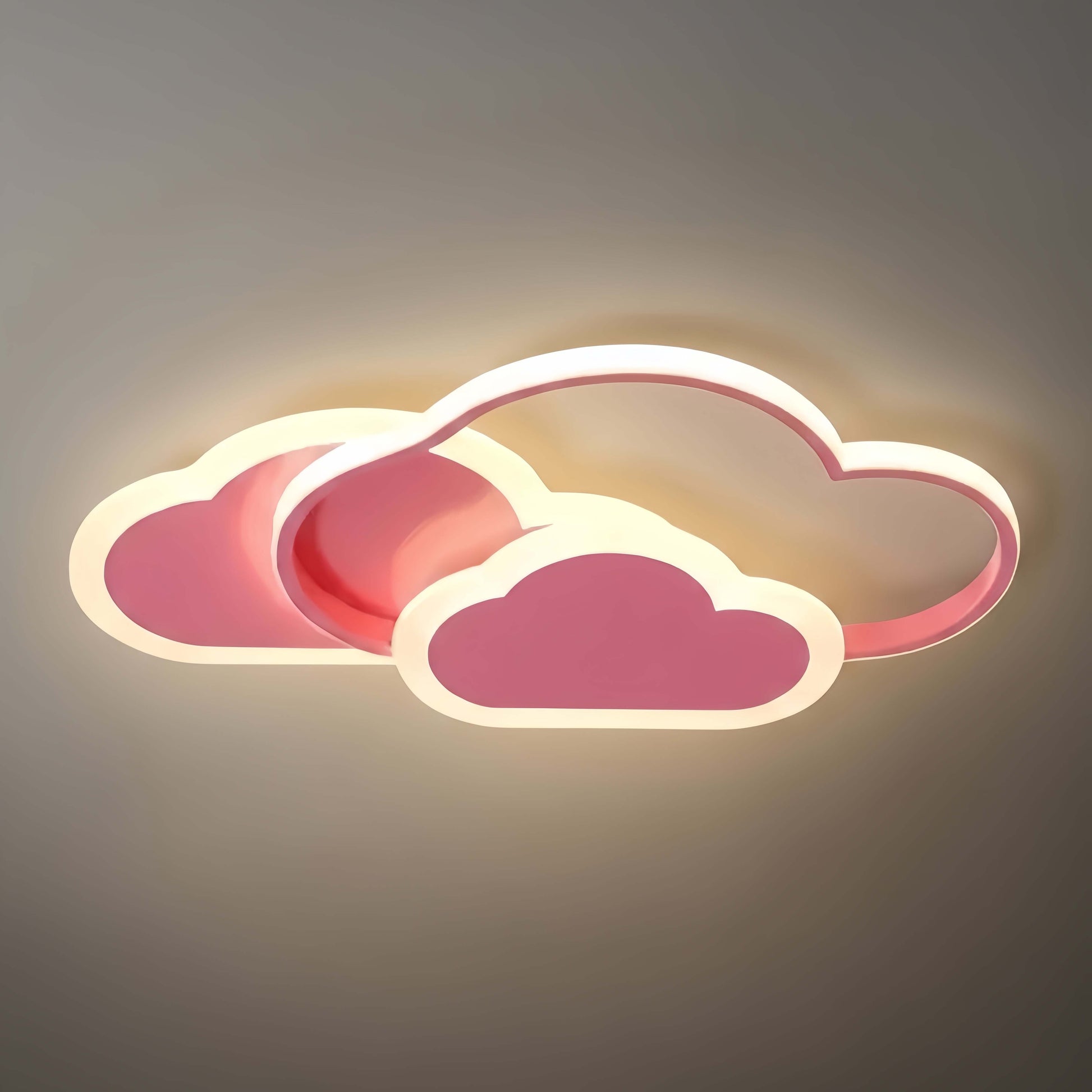 Vivara Modern LED Dimmable Star Ceiling Light – Designer White/Pink Kids Room