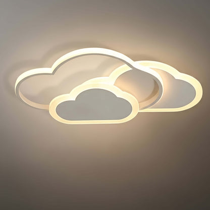 Vivara Modern LED Dimmable Star Ceiling Light – Designer White/Pink Kids Room