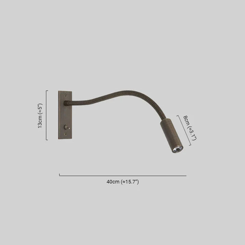 Minimalist Bronze Wall Lamp