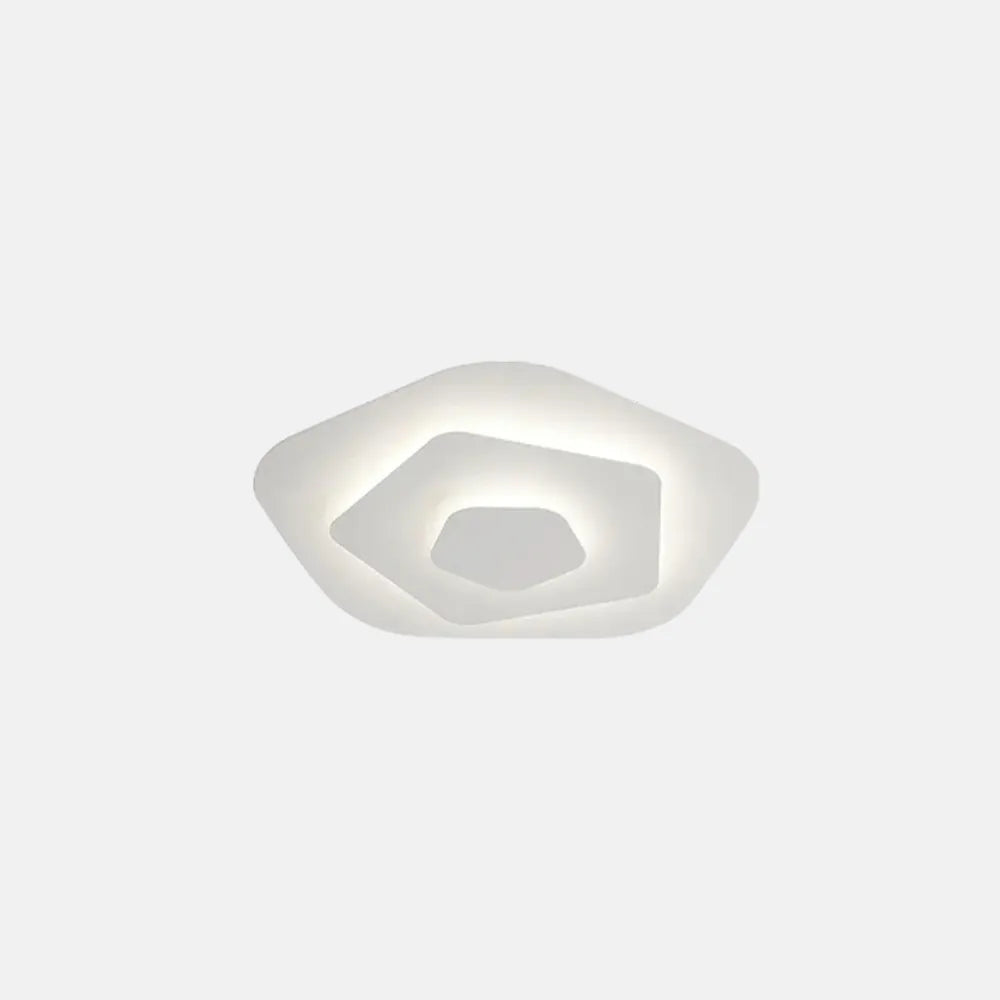 Crema Modern Nordic Round Flush Mount Ceiling Light – White Dimmable Fixture
