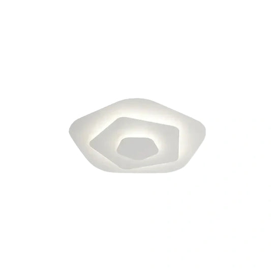Crema Modern Nordic Round Flush Mount Ceiling Light – White Dimmable Fixture