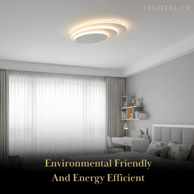 Crema Modern Nordic Round Flush Mount Ceiling Light – White Fixture