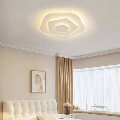 Modern Art - shaped LED Ceiling Light with Warm Light for Bedroom