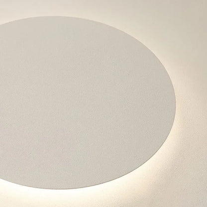 Modern White Flush Mount Ceiling Light  with Round Detail