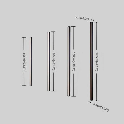 Lámpara de pared lineal LED minimalista Arcato – Negro/Dorado para dormitorio/sala de estar