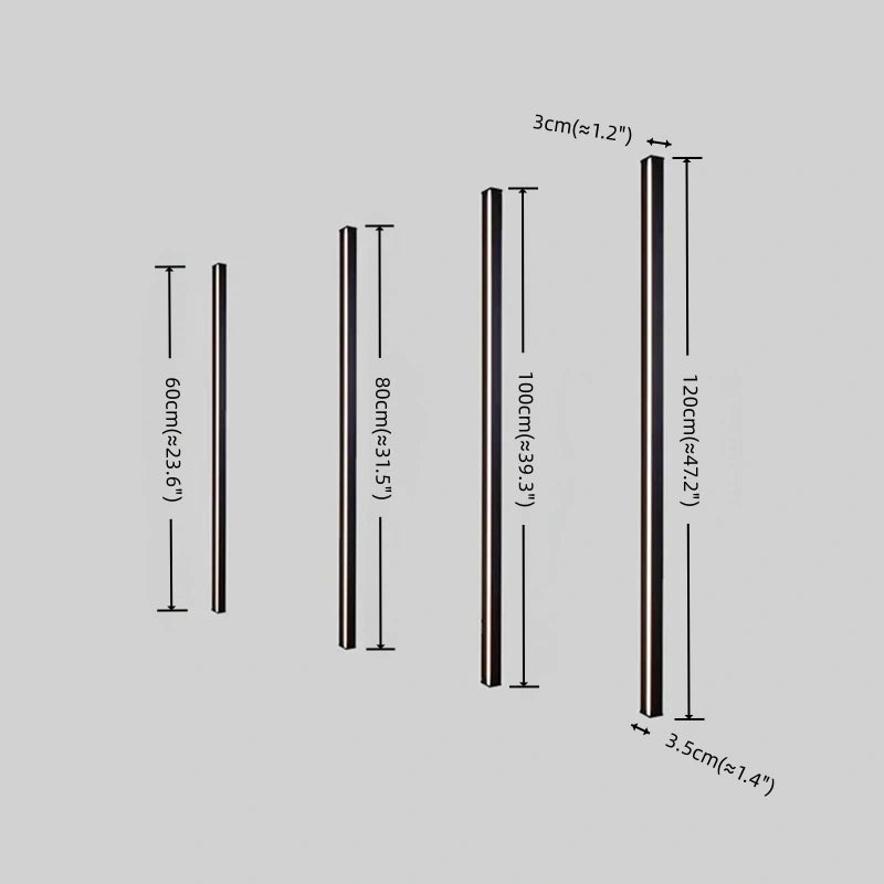 Lámpara de pared lineal LED minimalista Arcato – Negro/Dorado para dormitorio/sala de estar