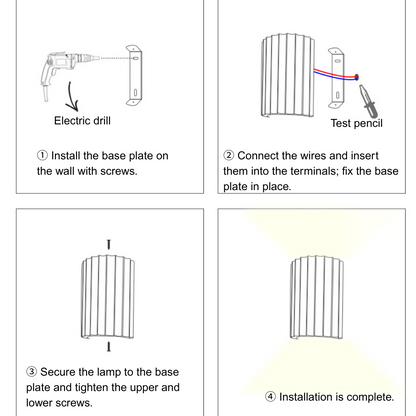 Arcato Modern Resin Wall Light – Dark Blue/Green/Grey/Orange for Living Room/Bedroom