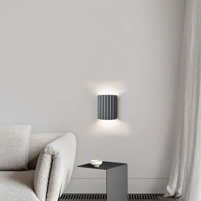Modern Gray Resin Wall Light Living Room