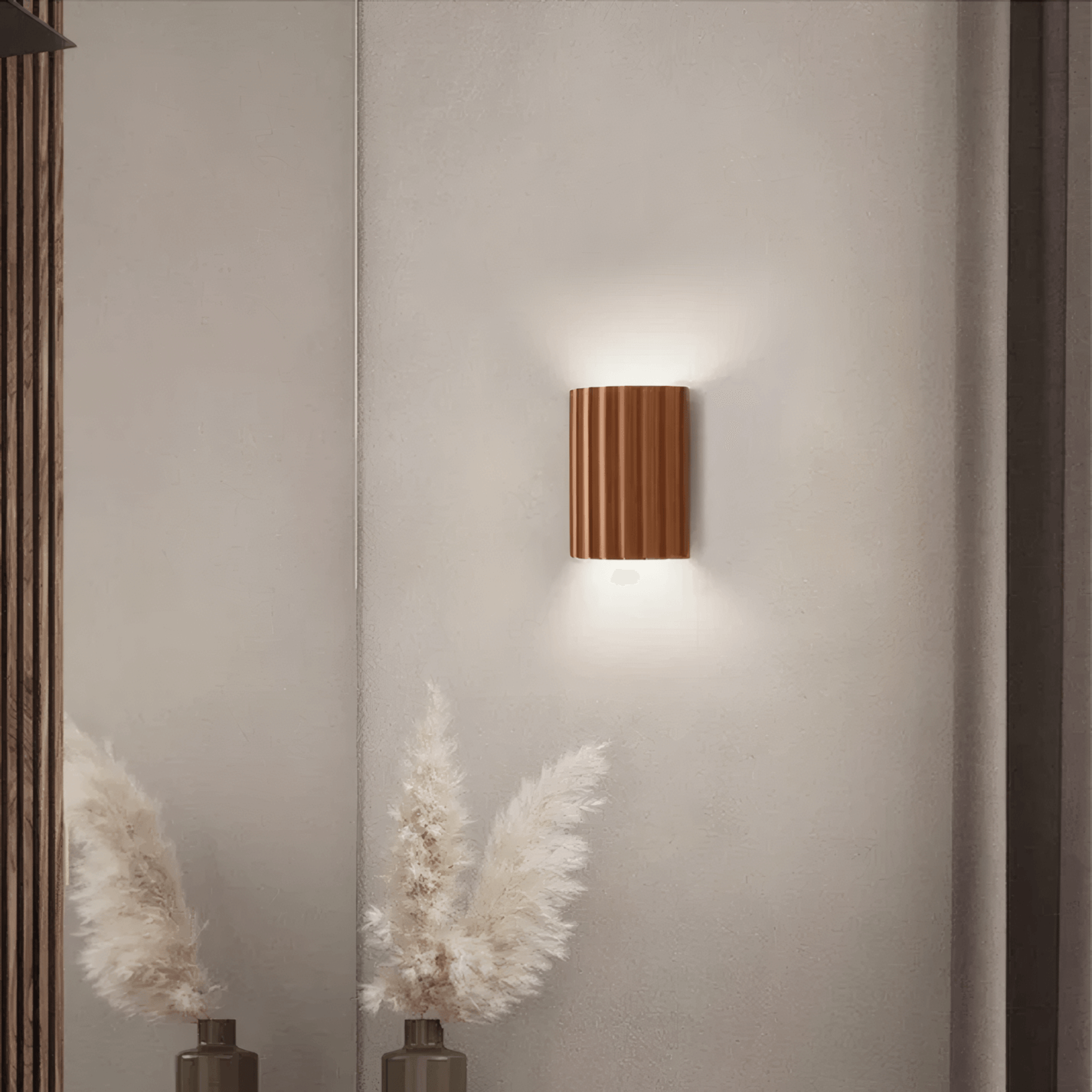 Modern Orange Resin Wall Light Bedroom