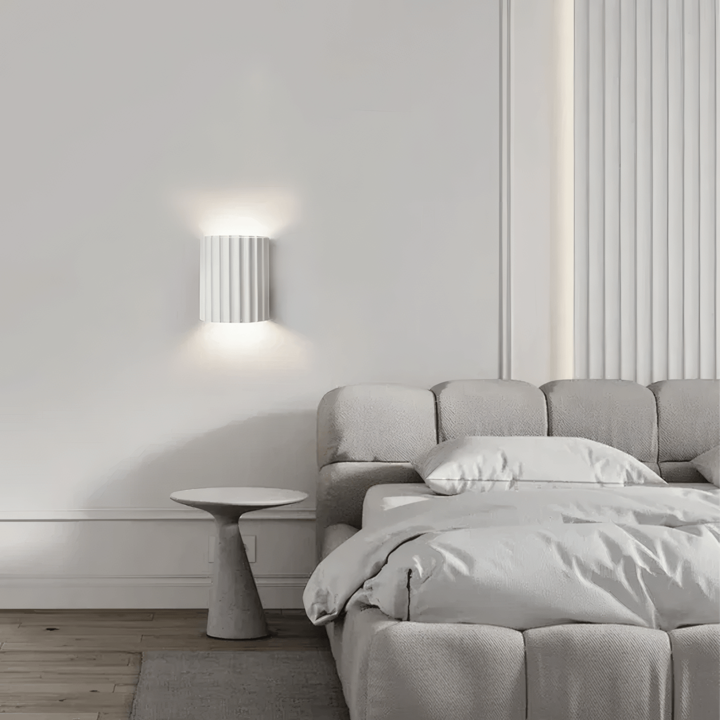 Modern White Resin Wall Light Bedroom