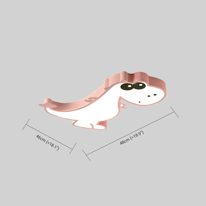 Modern Acrylic Ceiling Light - Cute Dragon Design for Children's Room