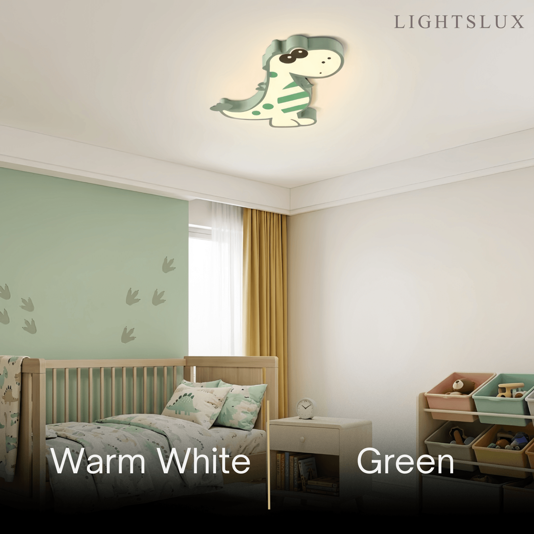 Vivara Modern Dimmable Ceiling Light - Cute Dragon Design for Children's Room