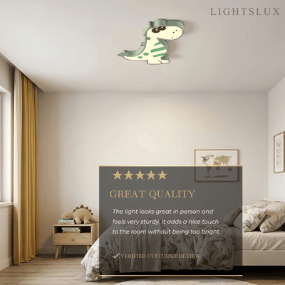 Vivara Modern Dimmable Ceiling Light - Cute Dragon Design for Children's Room
