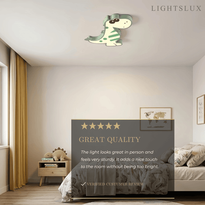 Vivara Modern Dimmable Ceiling Light - Cute Dragon Design for Children's Room