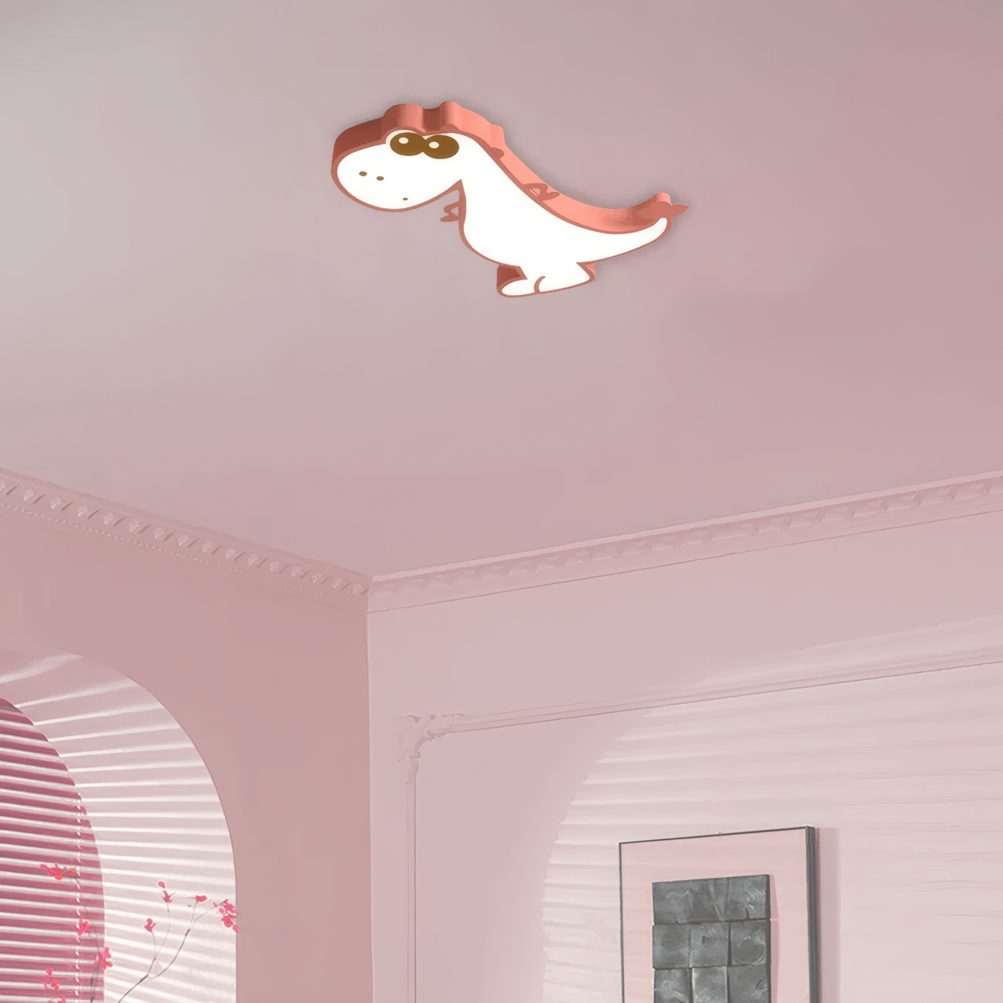 Modern Acrylic Ceiling Light - Cute Dragon Design for Children's Room