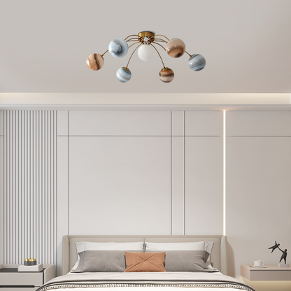 Ceiling Light - Planet Bubble Design for Living Room