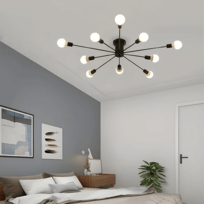 Modern Metal/Glass Ceiling Light 