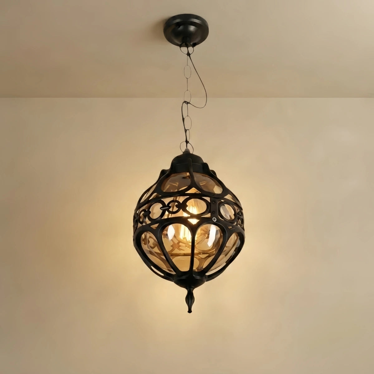 Irondale Vintage Pendant Light - Black/Bronze Metal for Living Room
