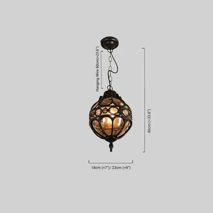 Vintage Pendant Light Dimension
