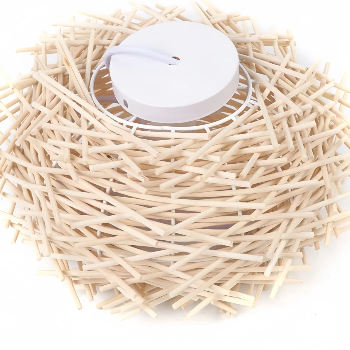 Bamburo Farmhouse Globular Wood Pendant Light – Brown for Living Room