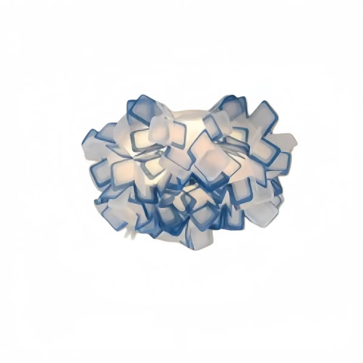 Lunara Art Deco Acrylic Ceiling Light - White Floral Design for Living Room