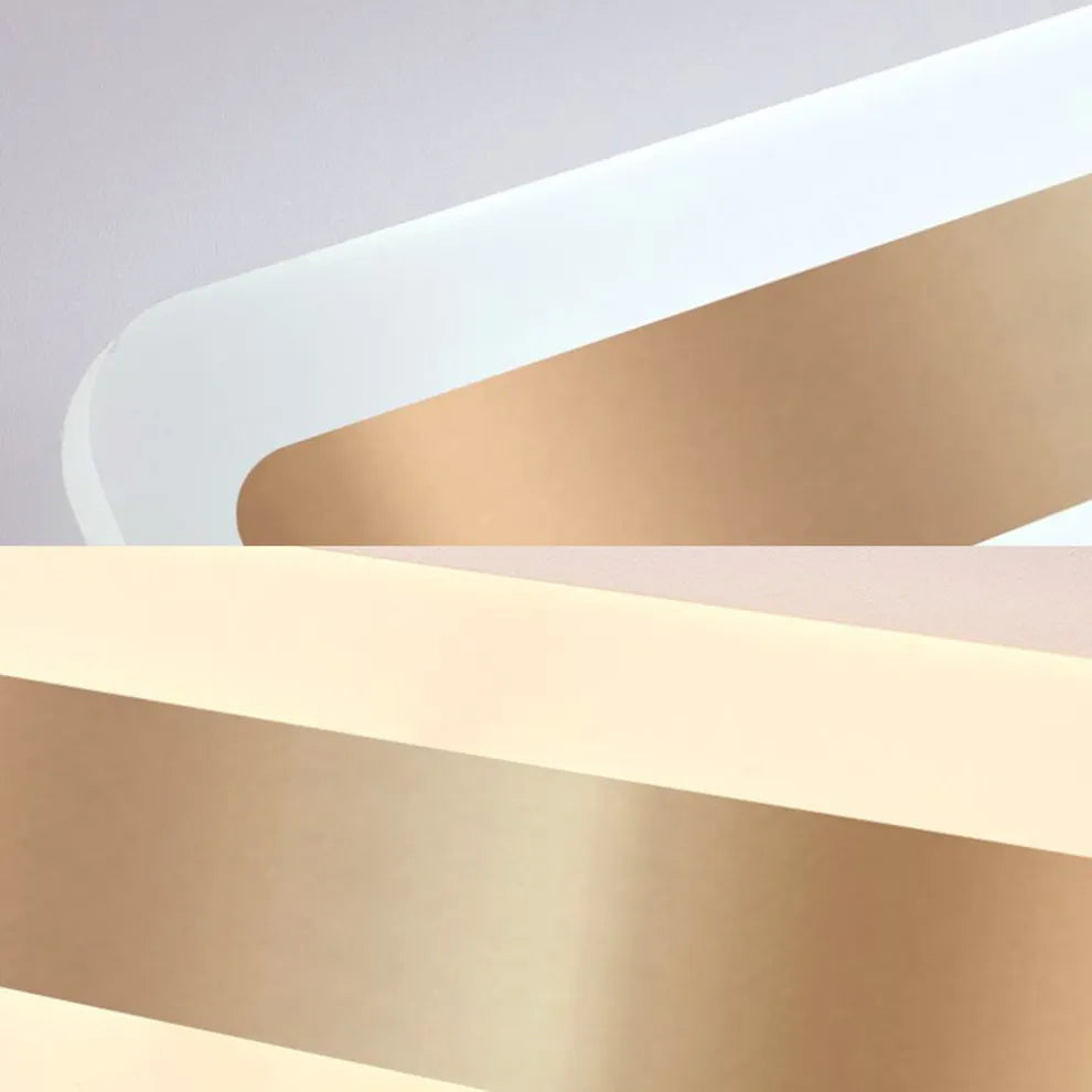 Vanity Light — Metal & Acrylic Rectangle 3-Color LED