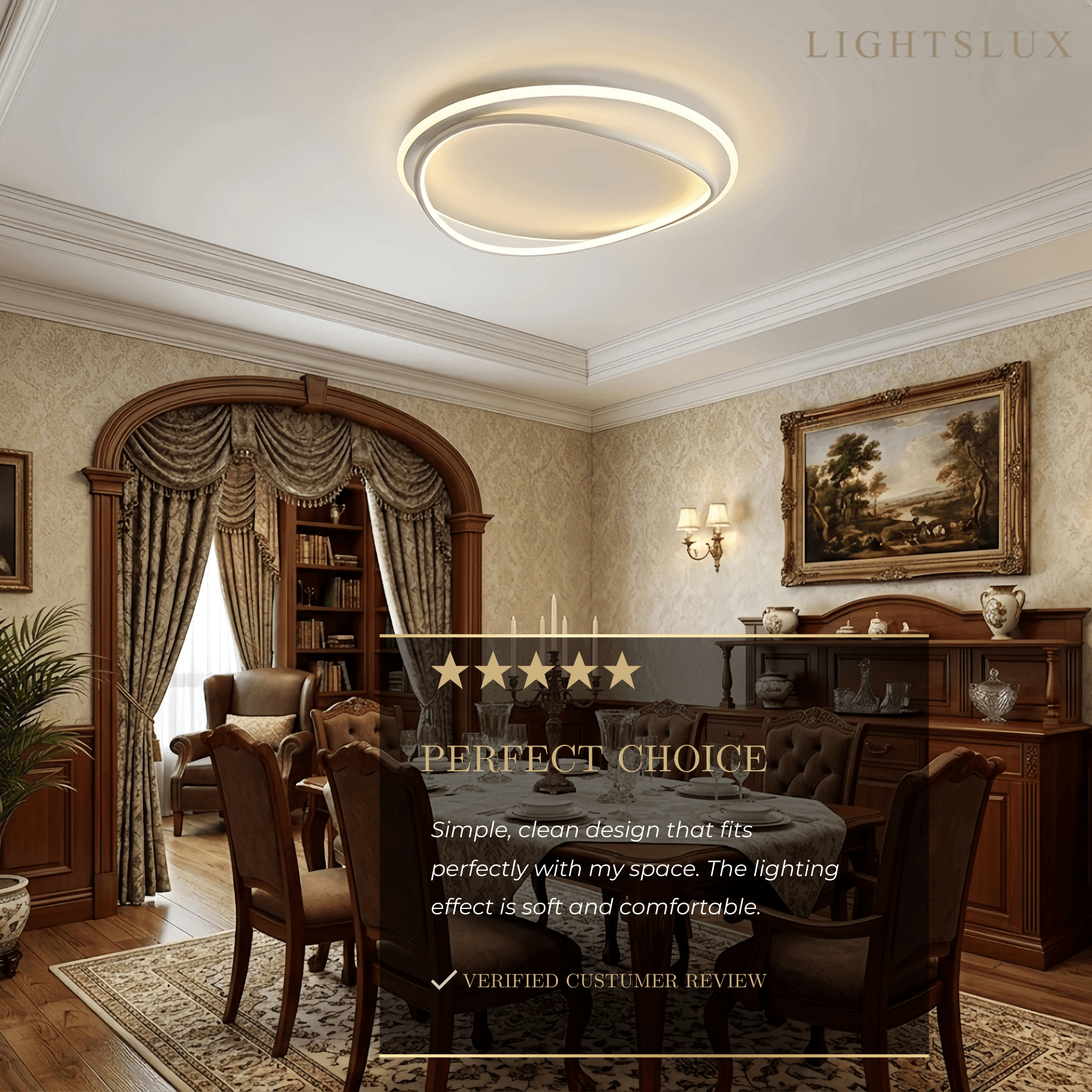 Velora Modern Ring Ceiling Light 