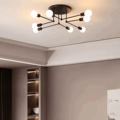 Nebula Royal Gold/Schwarz LED-Kronleuchter – Elegante Beleuchtung für Wohn-/Schlafzimmer