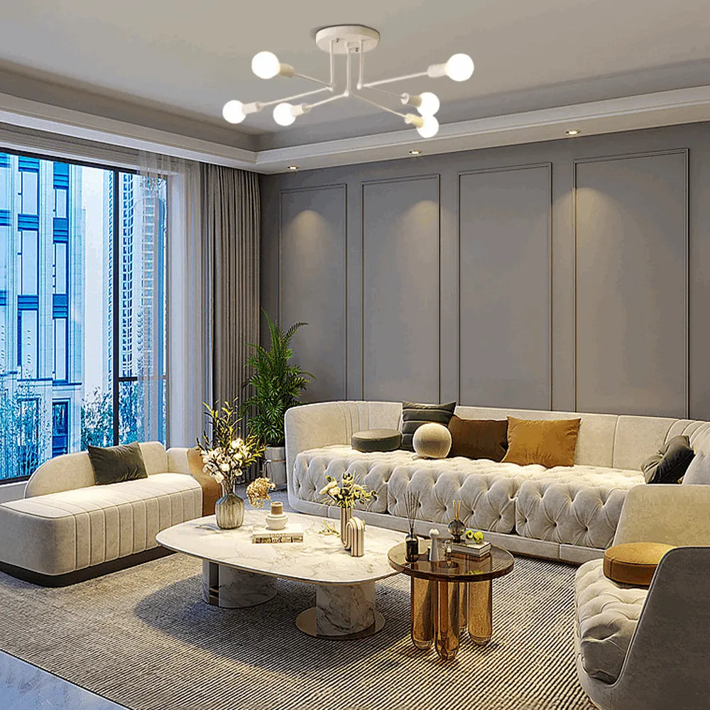 Nebula Royal Gold/Schwarz LED-Kronleuchter – Elegante Beleuchtung für Wohn-/Schlafzimmer