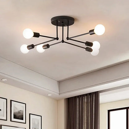 Nebula Royal Gold/Schwarz LED-Kronleuchter – Elegante Beleuchtung für Wohn-/Schlafzimmer