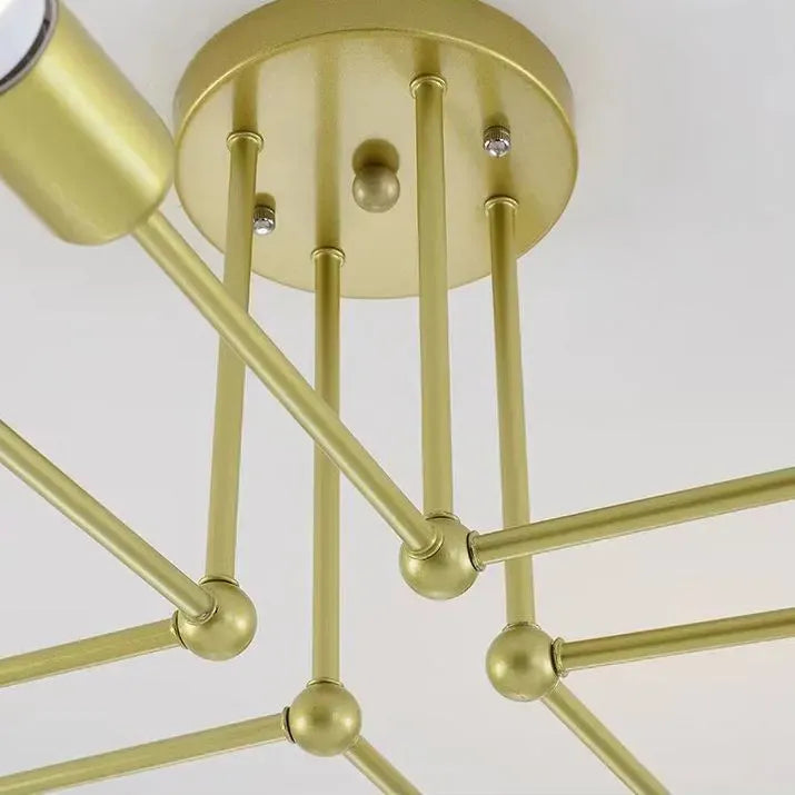 Nebula Royal Gold/Schwarz LED-Kronleuchter – Elegante Beleuchtung für Wohn-/Schlafzimmer