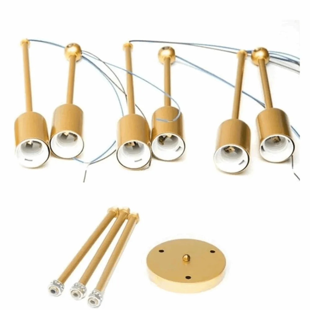 Nebula Royal Gold/Schwarz LED-Kronleuchter – Elegante Beleuchtung für Wohn-/Schlafzimmer