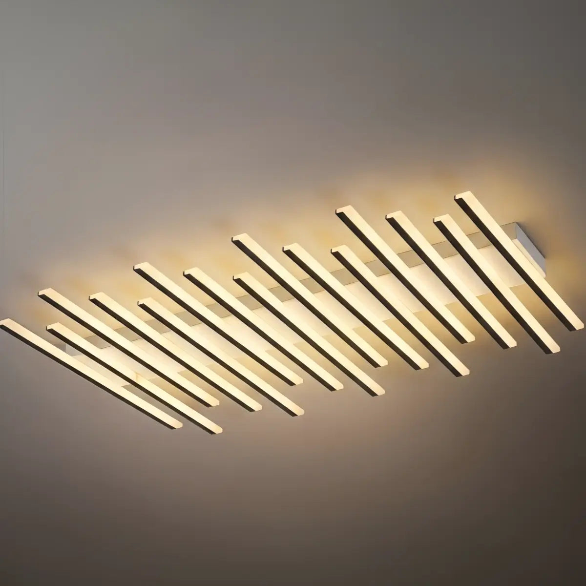 Lámpara de techo lineal minimalista Arcato - Lámpara de techo metálica para sala de estar