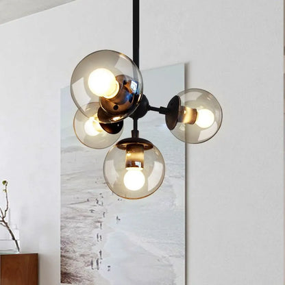 Modern Bubble Cluster Chandelier – Metal  Dining Room