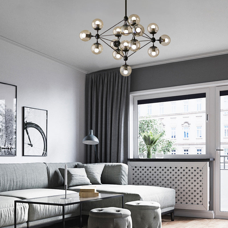 Modern Bubble Cluster Chandelier – Metal  Dining Room