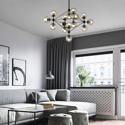 Modern Bubble Cluster Chandelier – Metal  Dining Room