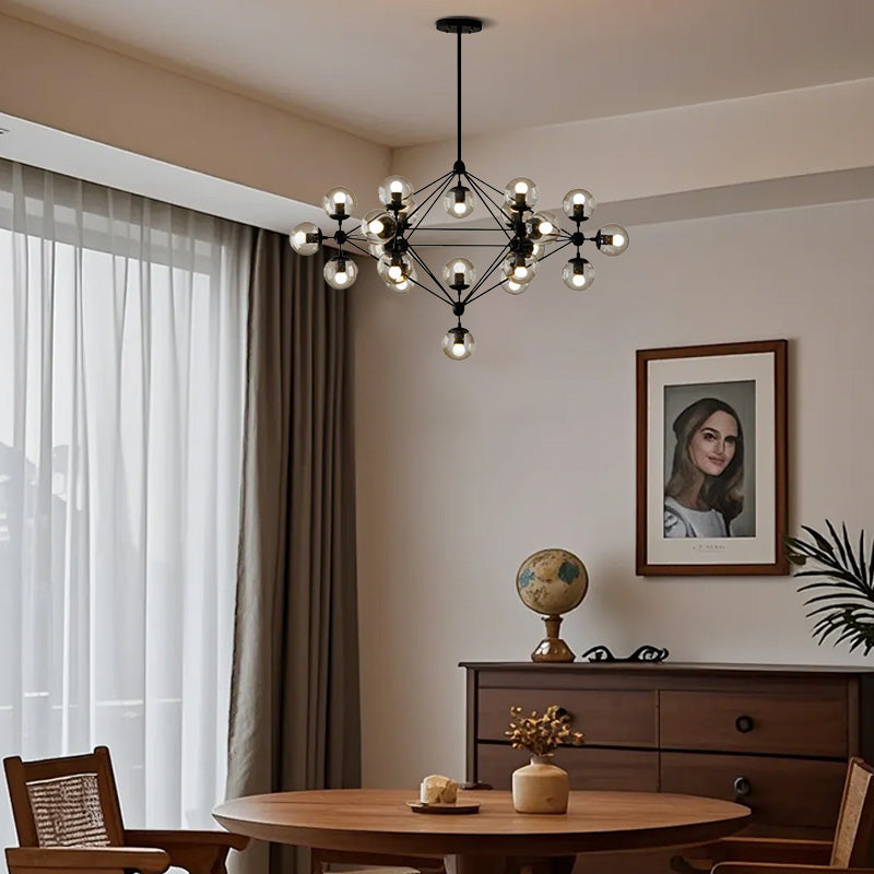 Modern Bubble Cluster Chandelier – Metal  Dining Room